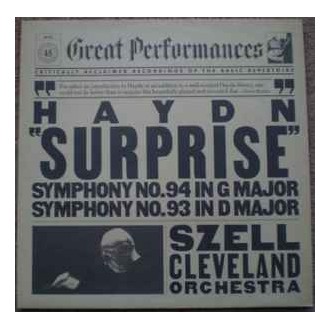 Haydn - Szell, Cleveland Orchestra ‎– "Surprise" (Symphony No. 94 In G Major / Symphony No. 93 In D Major)