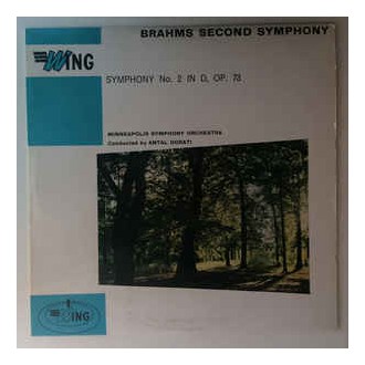 Brahms / Antal Dorati Conducting The Minneapolis Symphony Orchestra ‎– Symphony No. 2 In D Major Op. 73