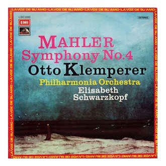 Mahler – Elisabeth Schwarzkopf, Otto Klemperer, Philharmonia Orchestra ‎– Symphony No. 4